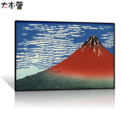 浮世绘 神奈川冲浪diy数字油画 手工填色丙烯油彩画 日式风景画 - 图2