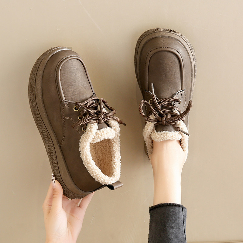 真皮羊毛加绒雪地靴女2025冬季新款加厚保暖厚底棉鞋防滑乐福鞋子,淘宝优惠券,粉丝福利购,淘宝优惠卷