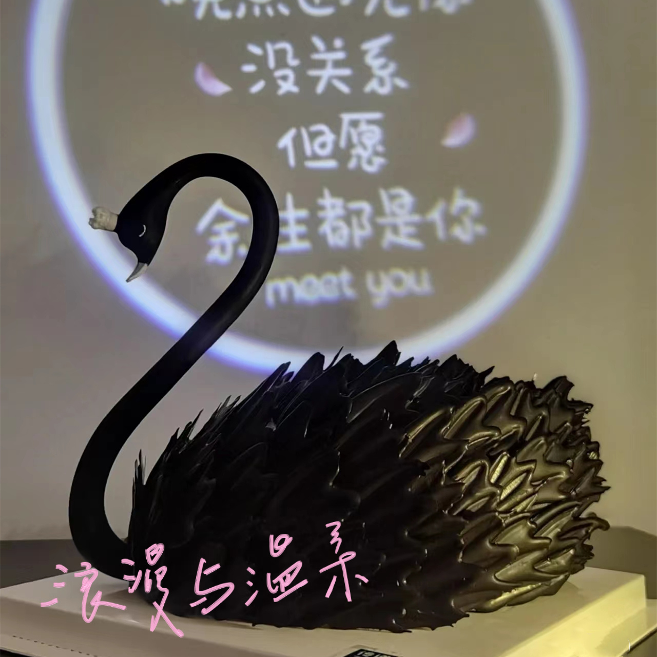 网红黑天鹅蛋糕生日蛋糕全国同城配送创意定制送女神情侣上海北京-图1