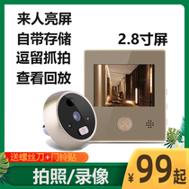 The Doxine Smart Visual Cat Eye Doorbell Photo Video Home Security Door General Surveillance Camera High Definition Night Vision