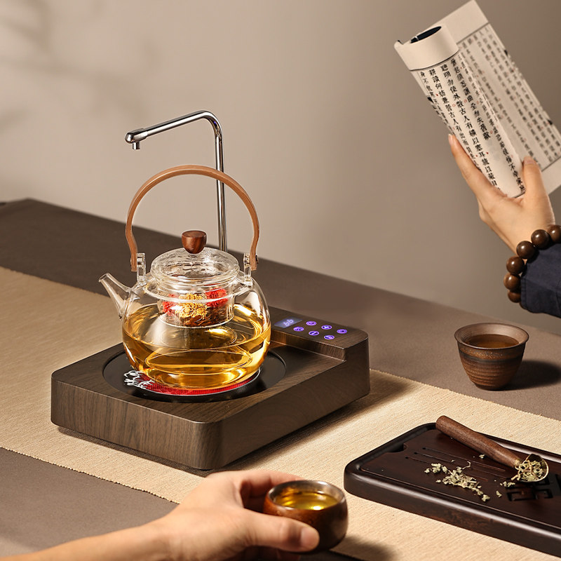 福也全自动上水抽水煮茶器电陶炉 福也电磁炉/陶炉