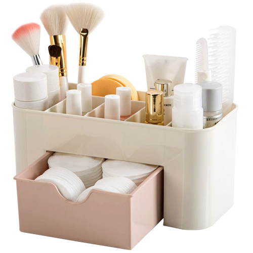 Draw -Style Cosmetics Storage Box Большой общежитие организует национальную облигационную процентную ставку пожарной щины.