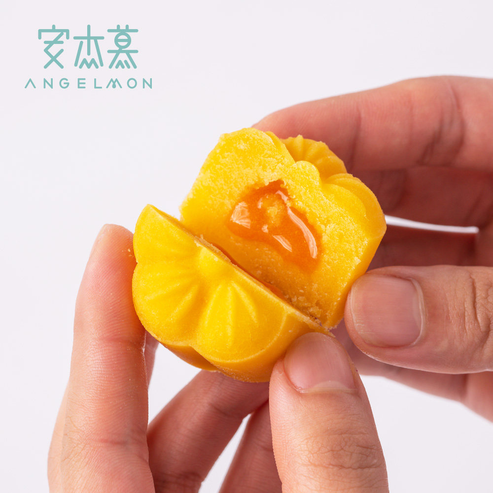 安杰慕流心8枚/盒海藻糖绿豆糕 安杰慕传统糕点