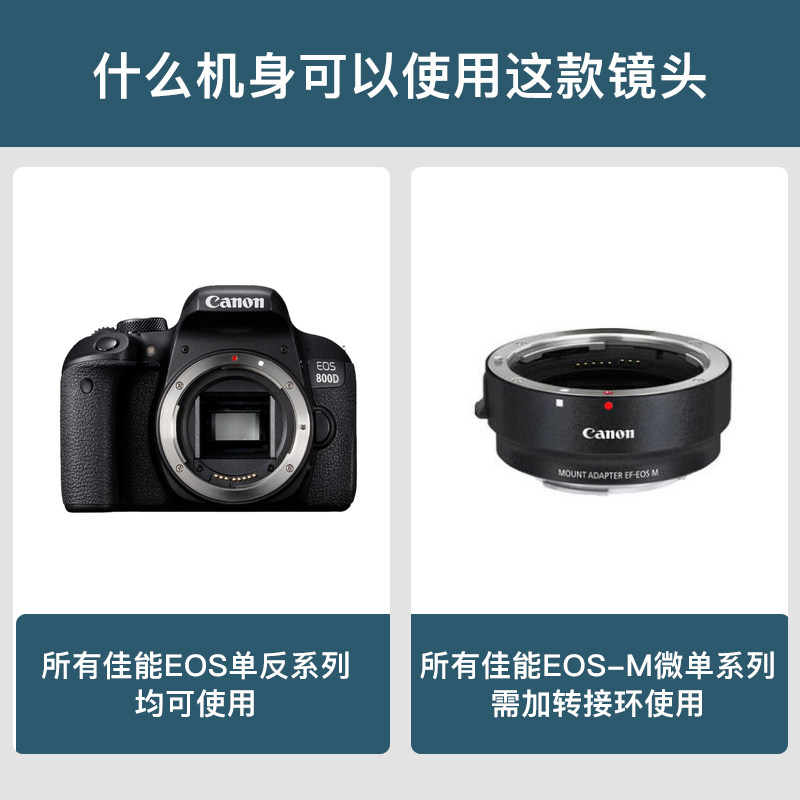 【一年无忧退】佳能200d单反相机镜头 Snail海外单反镜头