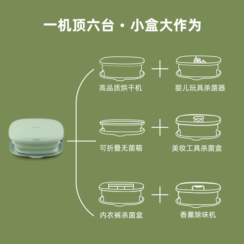 moido折叠烘干盒烘干机家用消毒机 moido干衣机
