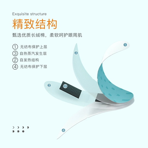HD Happy Diary Vee Eye Cover Hot Compress Listerbe eye усталость глаз Постоянный теплый теплый горячий наклейка с горячей наклейкой паровой глаз