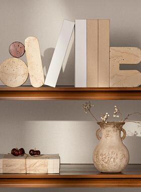 侘寂风壁龛电视柜摆件民