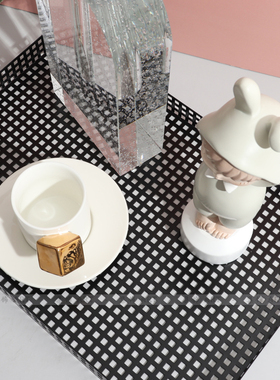 现代简约个性时尚样板房阳台入户飘窗台台面儿童房组合创意摆件