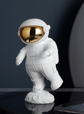 现代简约陶瓷宇航员儿童房摆件