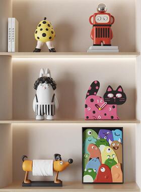 奶油风摆件客厅电视柜装