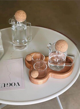 集饰软木球球茶壶套装ins