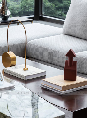 北欧极简几何金属摆件桌面摆设