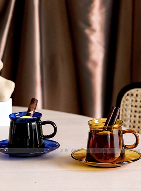 耐热高硼硅玻璃透明ins风水杯