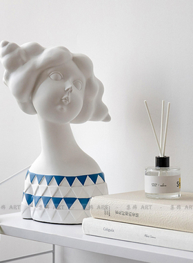 创意人偶树脂儿童房样板间装饰品