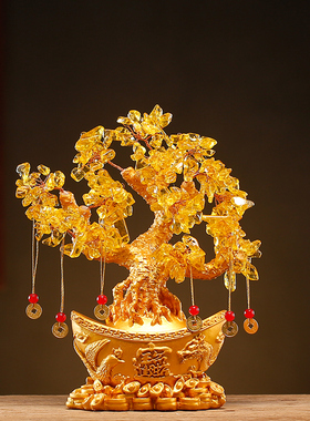 发财树摇钱树工艺品装饰桌面饰品