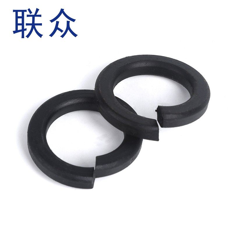 黑色304不锈钢弹垫弹簧垫圈GB93发黑弹簧垫片M1.6M2M2.5M3M4-M30_虎窝淘