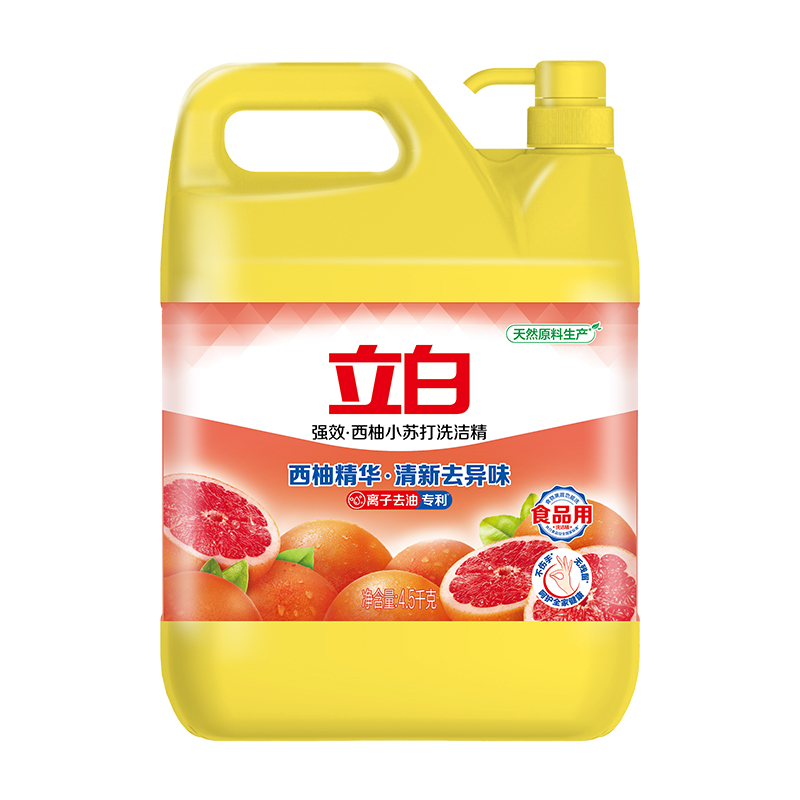 立白西柚小苏打大桶洗洁精强效去油清洗无残留食品用家用洗洁精