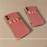 Apple, брендовый розовый трехмерный совместимый iPhone 12, креативный чехол для телефона, милый силиконовый защитный чехол, iphone, 11promax, 8plus, защита при падении