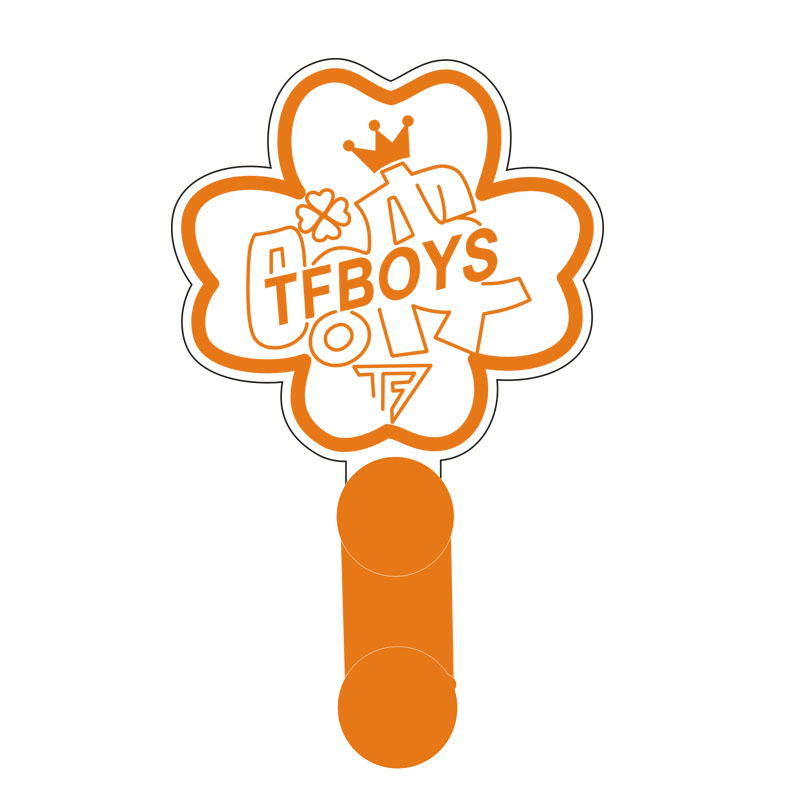 tfboys十周年应援灯牌橙色应援棒荧光棒【奔赴】发光led手灯-图3