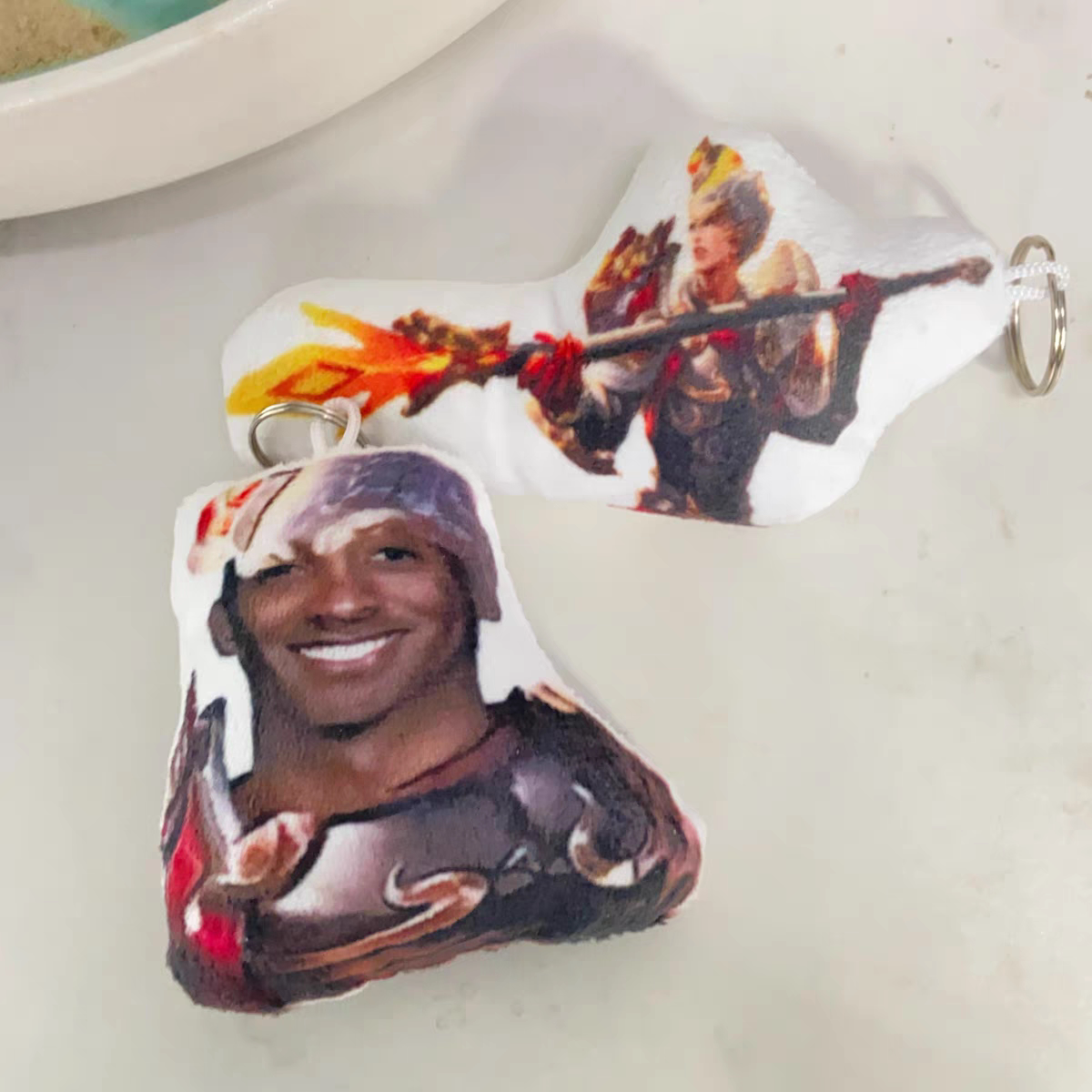 王者荣耀玩偶王者荣耀牢戬开语音挂件杨戬牢九门发声玩偶毛绒钥匙扣搞笑玩具