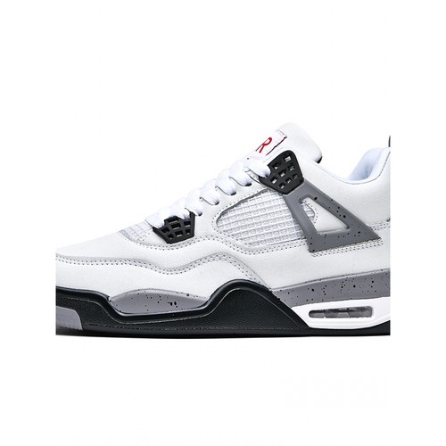 AJ4男鞋白水泥潮流百搭篮球鞋青少年学生休闲运动鞋AJ6午夜北卡蓝 - 图3