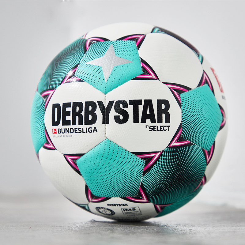 DERBYSTAR德比星双针手缝球21-22德甲官方球中小学成人高耐磨足球 - 图0