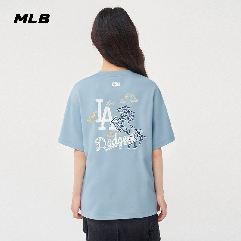 MLB官方 男女同款新年系列生肖马印花防晒短袖T恤26春季新款TSQ02