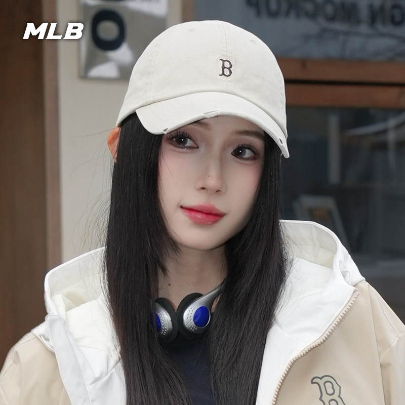 MLB官方 TWS同款百搭显脸小复古软顶棒球帽25冬季新款CPB07/CPB09