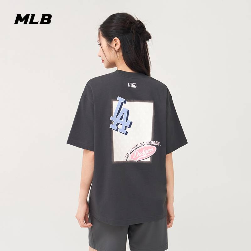 MLB官方 男女情侣印花短袖后背时尚宽松舒适T恤25夏季新款TSM21 - 图3