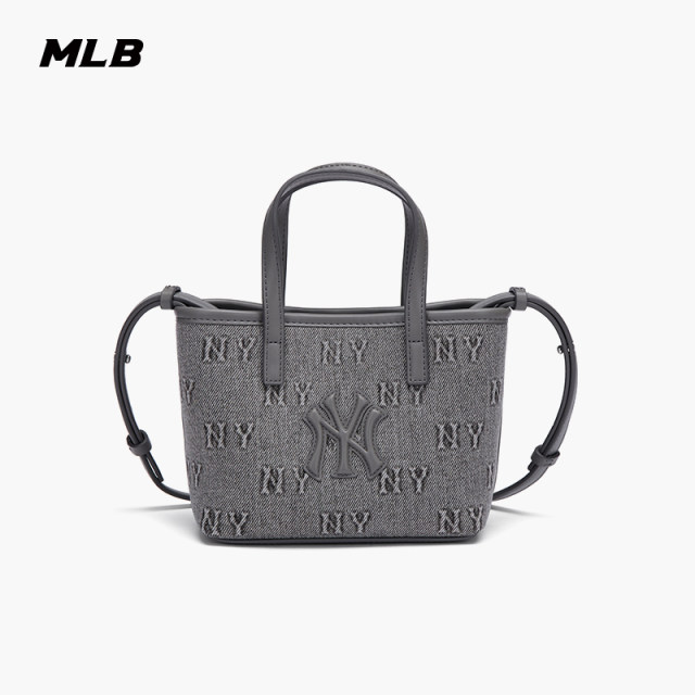 MLB ຢ່າງເປັນທາງການຂອງຜູ້ຊາຍແລະແມ່ຍິງເຕັມພິມ presbyopic denim mini crossbody bag 26 ພາກຮຽນ spring ໃຫມ່ CRDM1 / CRVN1