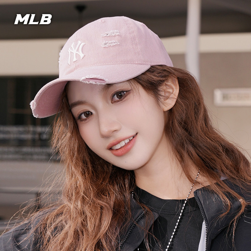 MLB官方 男女同款时尚做磨破旧软顶棒球帽复古鸭舌帽CPVV3,淘宝优惠券,粉丝福利购,淘宝优惠卷