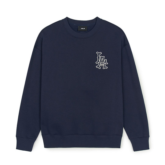 MLB官方 男女运动复古刺绣LOGO加绒宽松套头卫衣24冬季MTB31