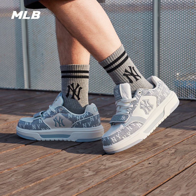 MLB官方 张凌赫张康乐同款百搭厚底增高学长鞋25秋冬SXS01/SXP02