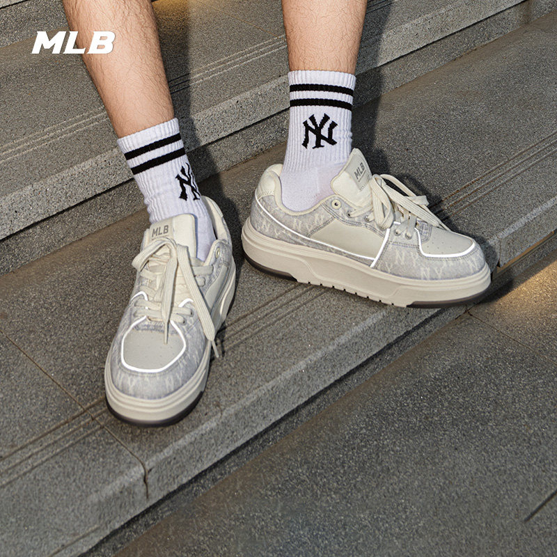 MLB官方 张凌赫张康乐同款百搭厚底增高学长鞋25秋冬SXS01/SXP02