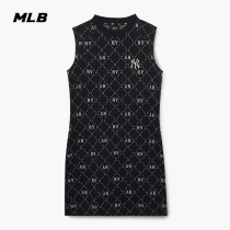 MLB Official Womens Sleeveless Diamond Old Flower Full print Sports Lichens Dress Tide 23 Summer New OPM03