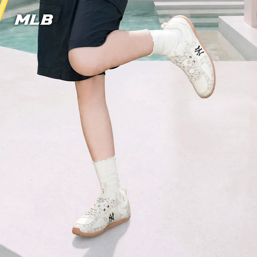 MLB官方 男女同款老花丹宁轻量精灵鞋薄底德训鞋26秋季新款CVOL2 - 图0