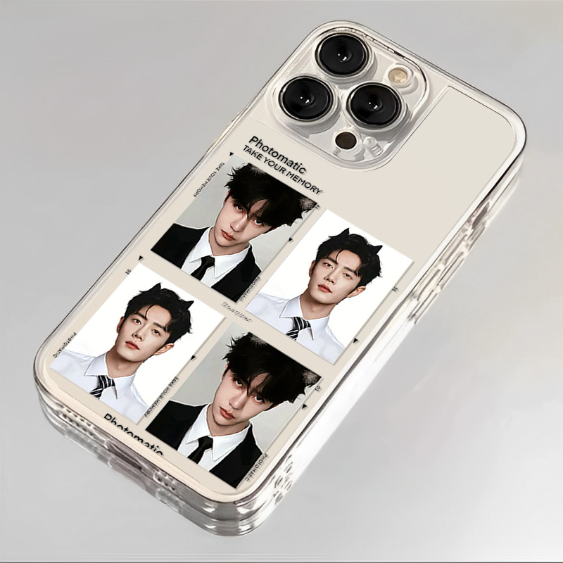 适用苹果16手机壳iPhone15promax博君一肖14肖战13mini王一博12撕拉片11照片x新款xr周边xs保护套8透明7外壳 - 图0