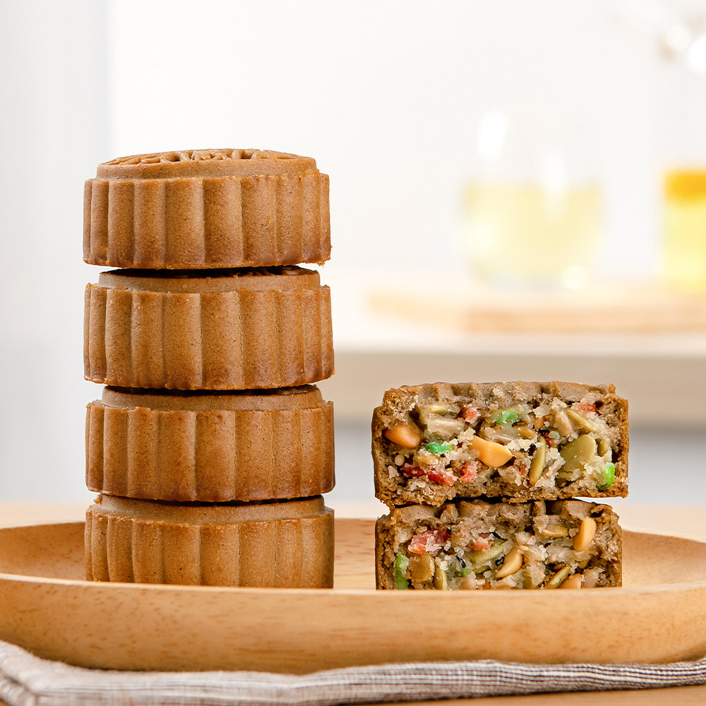 金面杖荞麦广式粗粮月饼五仁黑芝麻苏子中秋传统老式无蔗糖糕点,淘宝优惠券,粉丝福利购,淘宝优惠卷