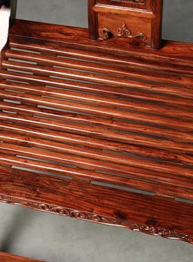 海南黄花梨交椅明式太师椅交叉椅红木椅家具摆件收藏品