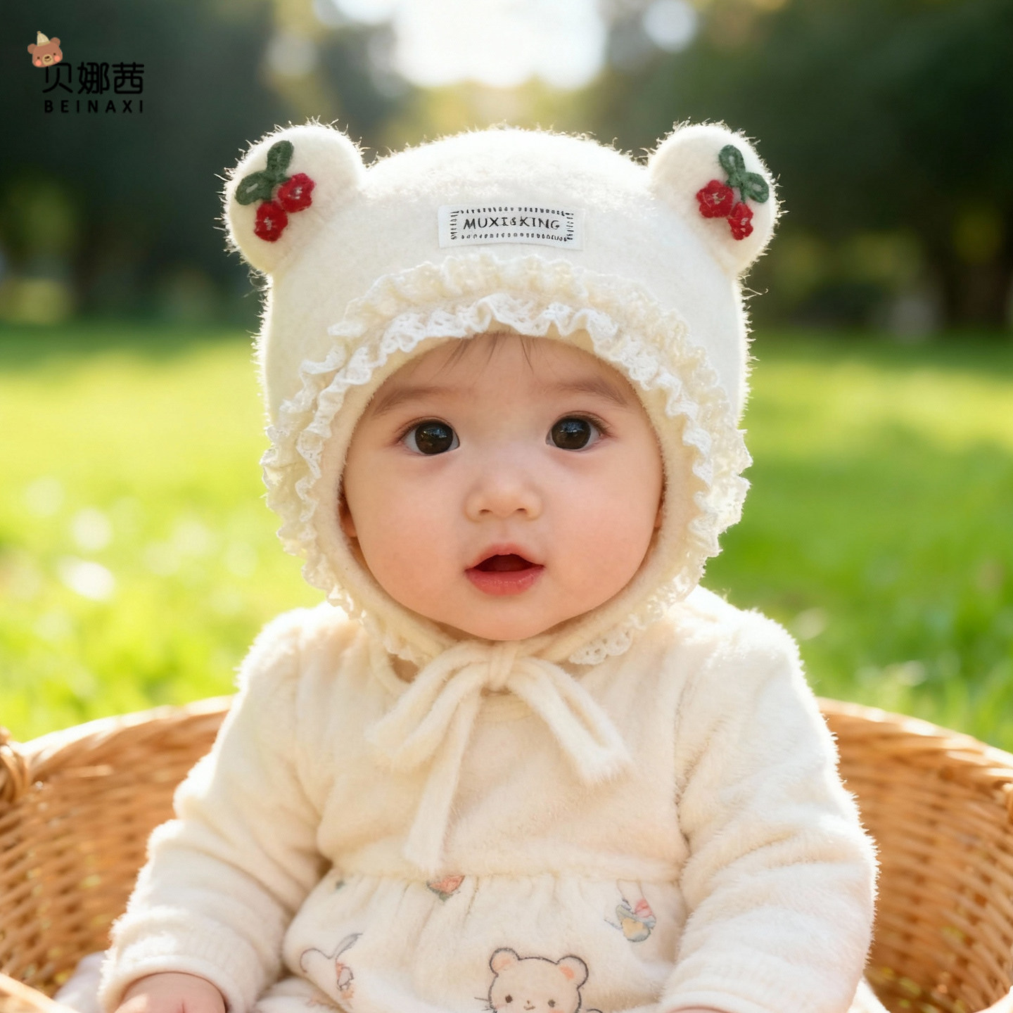 婴儿帽子秋冬季保暖宝宝女护耳帽婴幼儿针织帽洋气毛线帽加厚冬天,淘宝优惠券,粉丝福利购,淘宝优惠卷