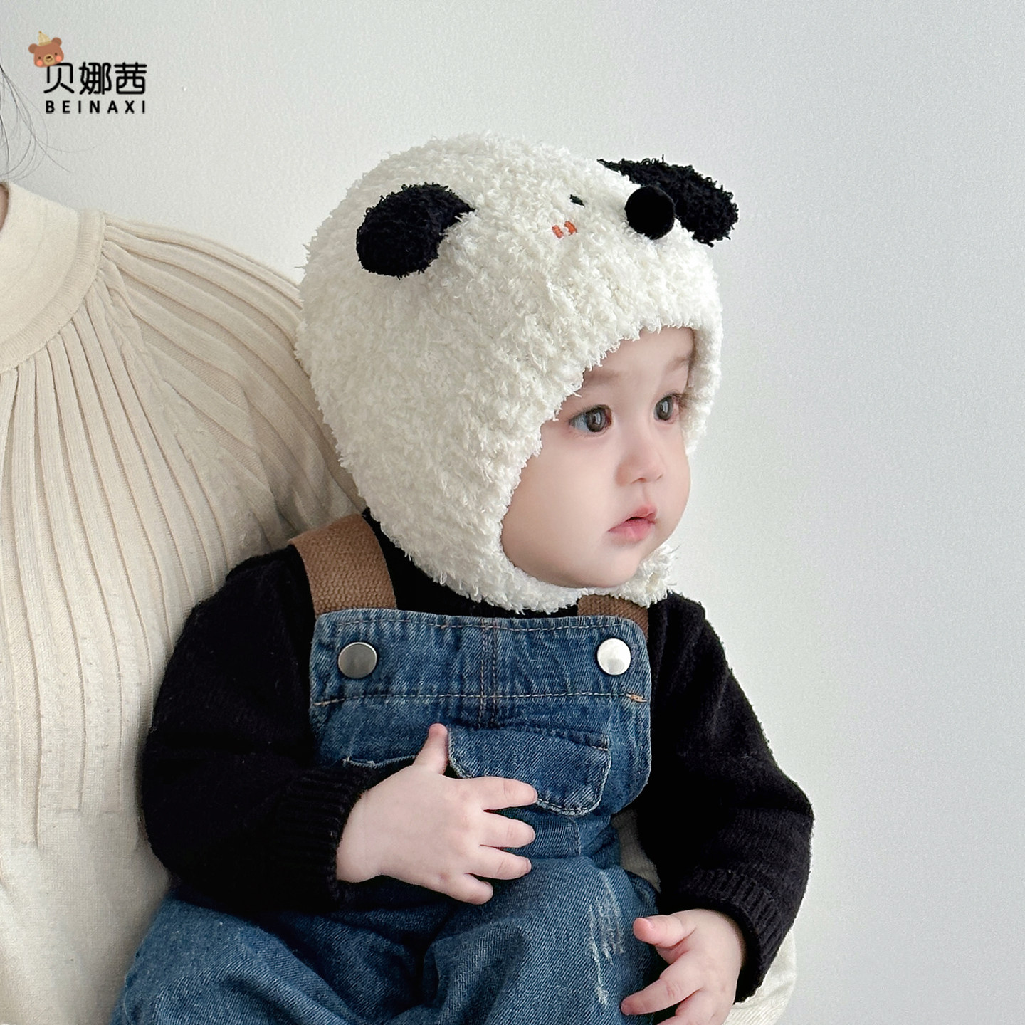 婴儿帽子秋冬季宝宝男保暖护耳帽婴幼儿可爱女外出加厚针织帽冬天,淘宝优惠券,粉丝福利购,淘宝优惠卷
