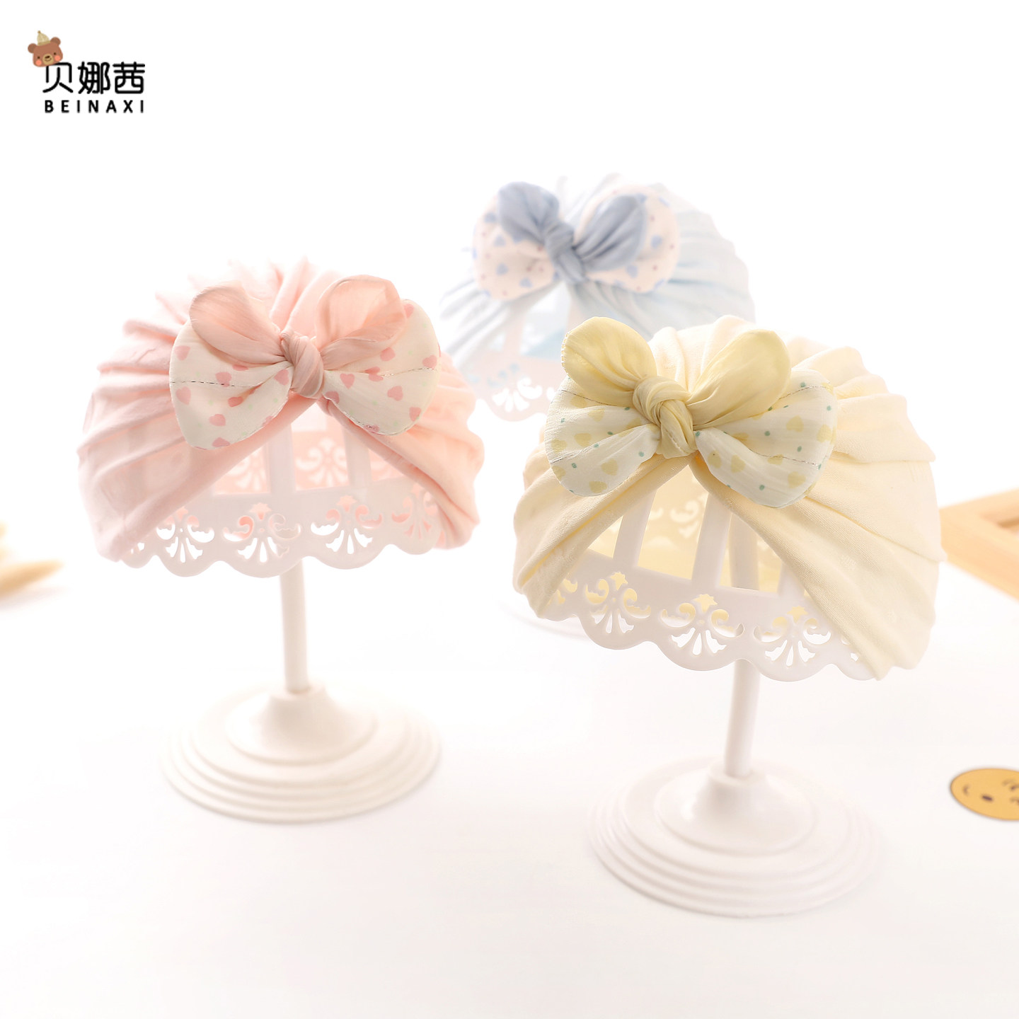 婴儿帽子夏季薄款宝宝女新生儿胎帽婴幼儿单层护卤门无骨帽春秋,淘宝优惠券,粉丝福利购,淘宝优惠卷