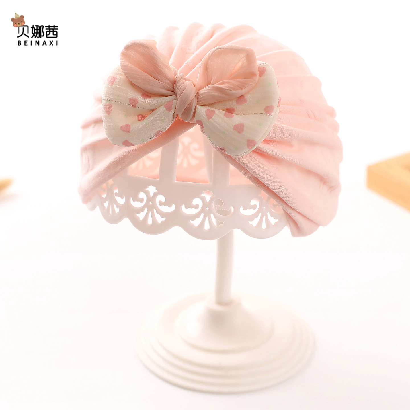 婴儿帽子夏季薄款宝宝女新生儿胎帽婴幼儿单层护卤门无骨帽春秋,淘宝优惠券,粉丝福利购,淘宝优惠卷