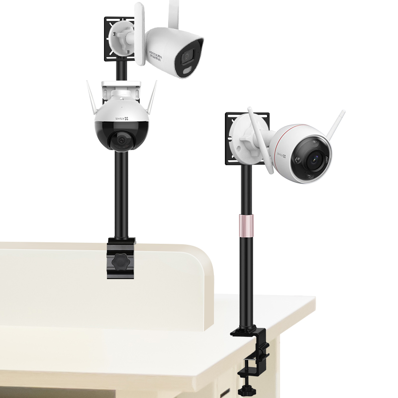 Hole-free surveillance camera ball machine two-way clamp bracket