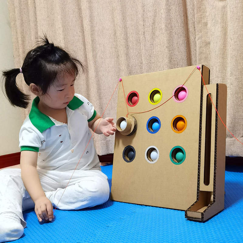 科学区幼儿园自制玩教具手工制作教玩具+diy儿童纸板材料包-图1