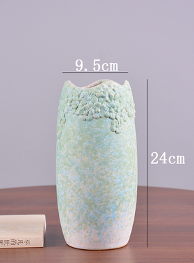 花瓶陶瓷高款大号新古典水培干花雪柳富贵竹百合花花插客厅摆件