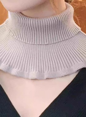 秋冬羽绒服假领围脖！