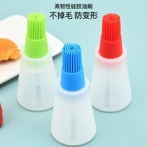 自带油刷防漏控油防漏油硅胶油瓶刷子烘焙烧烤刷户外烧烤油刷烙饼 - 图3