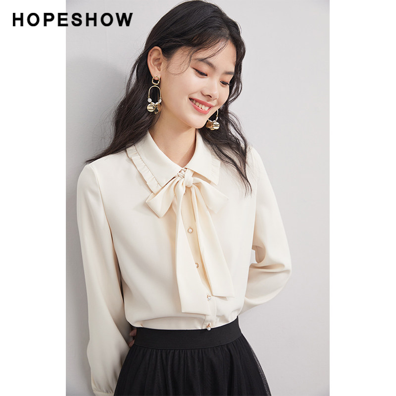 红袖outlets hopeshow2021气质衬衫 红袖outlets店衬衫