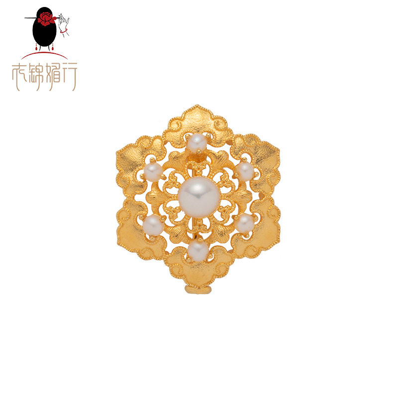 衣锦媚行团花锦水云间女小香胸针 衣锦媚行项坠/吊坠